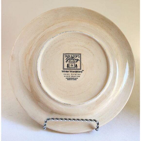 Plates/Salad-Cookies-Tabletops Gallery-Winter Wonderland-Santa Clause-Snow-8.5" - Picture 5 of 7